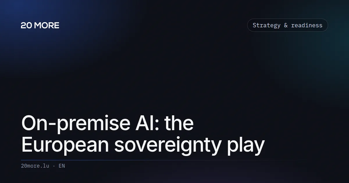 On-premise AI: the European sovereignty play